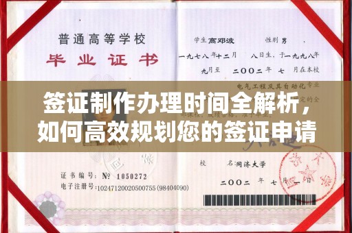 中原签证制作办理时间全解析，如何高效规划您的签证申请流程