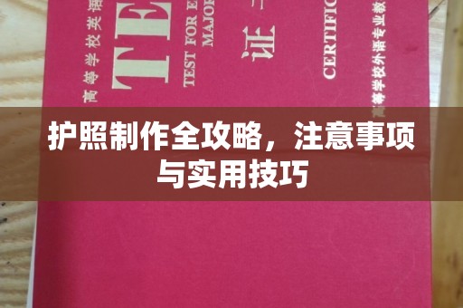 中原护照制作全攻略，注意事项与实用技巧