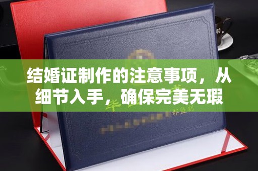 中原结婚证制作的注意事项，从细节入手，确保完美无瑕