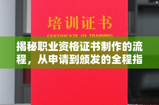 中原揭秘职业资格证书制作的流程，从申请到颁发的全程指南