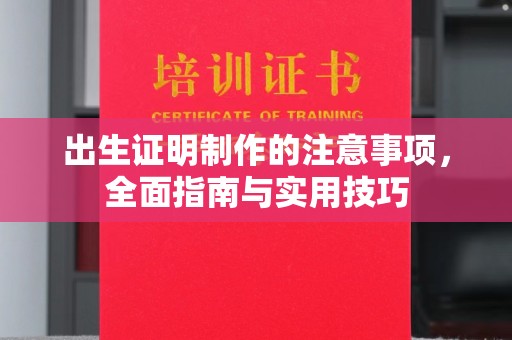中原出生证明制作的注意事项，全面指南与实用技巧