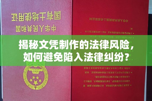 中原揭秘文凭制作的法律风险，如何避免陷入法律纠纷？